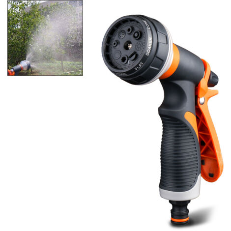 Hochdruck-Wasserpistole mit 8 einstellbaren Modi für Garten, Autowäsche und Rasenpflege