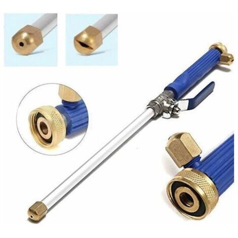 Hochdruck-Wasserstrahlpistole, Hochdruck-Metallpistole mit einstellbarem Wasserdurchfluss, robust und leistungsstark für Autowäsche und Gartenbewässerung
