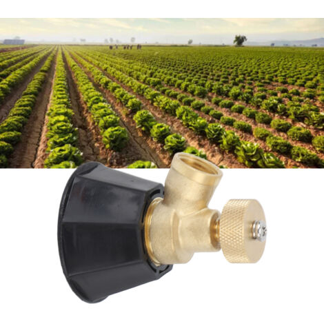 Hochdruck-Windfester Regner G3/8 Innengewinde mit Deckel - Feinnebel-Landwirtschaftliche Bewässerung - Kupfer und Kunststoff 60x45mm (1 Sprühgerät + 3 Zubehörteile)