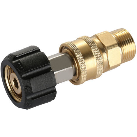 Hochdruckreiniger-Adapter-Set M22 auf 1/4 Zoll Schnellanschluss-Kit, M22 14 mm auf 1/4 Zoll Schnellanschluss-Kit