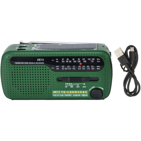 Hochempfindliches FM-Radio, Weckfunktion, hervorragende Klangqualität, tragbar und wiederaufladbar für Reisen, Zuhause und Auto