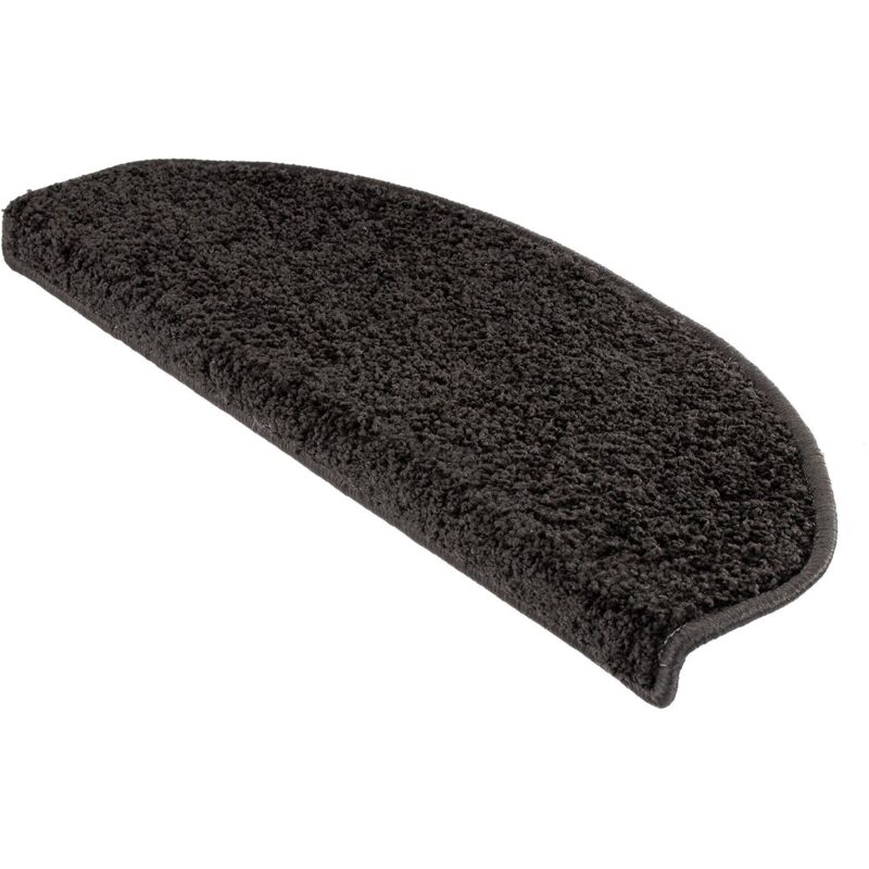 Floordirekt Stufenmatte Bali Schwarz Halbrund 23, 5 X 65 Cm