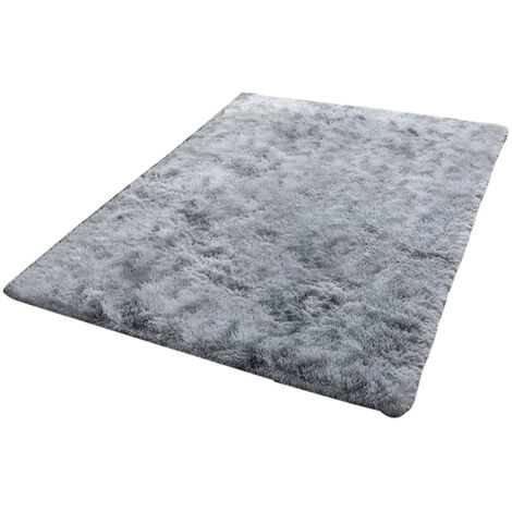Hochflor Teppich Grau Teppich Wohnzimmer 160x230 Waschbar Anti-Rutsch Extra Große Teppich Schlafzimmer Flauschige Moderne Teppiche Matte Teppichen für Schlafzimmer Kinderzimmer