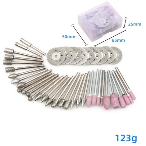 Hochgeschwindigkeitsstahl-Trennscheiben, kleine Sägeblattsätze, Edelstahl-Sägeblätter, Schleifscheiben, Harz-Trennscheiben, kleine Polierscheiben, 42-teiliges Set.