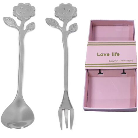 Hochglanzpoliertes Edelstahl-Löffel- und Gabelset – elegantes und komfortables Design für Zuhause oder als Geschenk