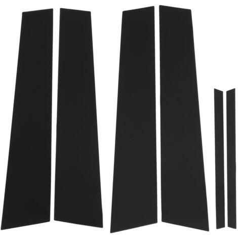 Hochglanzschwarzes 6-teiliges PC-Säulenverkleidungsset für Acura TSX 2009-2014
