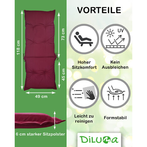 Sitzauflagen gartenstühle zu Top-Preisen