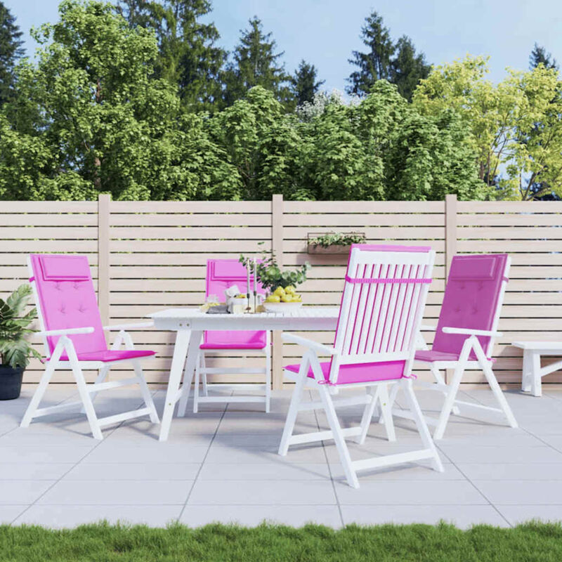 Hochlehner-auflagen 4 Stk. Rosa Oxford-gewebe Vidaxl