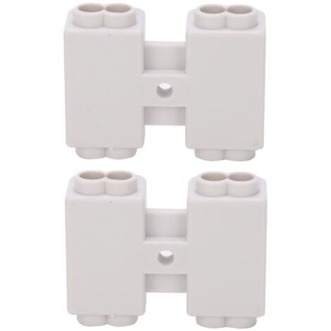 Hochleistungs-2-poliger T-Verteilerblock – 2 Stück ZK1306, 400 V, 60 A