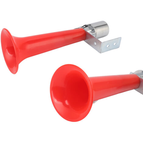 Hochleistungs-Autohupe (180 dB), Lufthupe für Lkw und Boote (12–24 V), rotes PVC