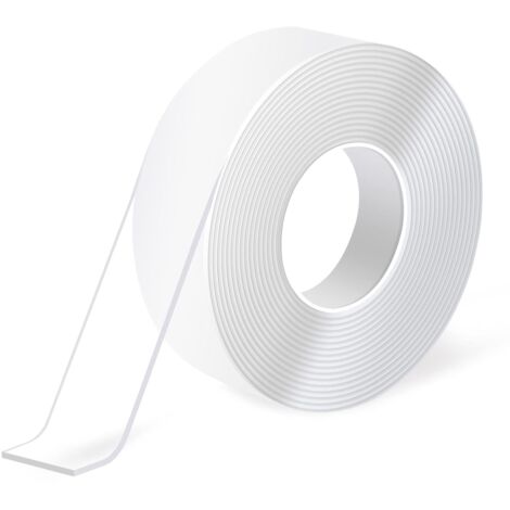 Hochleistungs-Doppelseitiges Klebeband (3 Meter), Abnehmbares Mehrzweck-Schaumstoffband, Wiederverwendbares Klarsichtband zum Aufkleben von Gegenständen