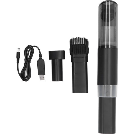 Hochleistungs-Handstaubsauger (120 W, 9000 Pa), tragbar, USB-aufladbar, für Auto, Haushalt, Büro, Schwarz