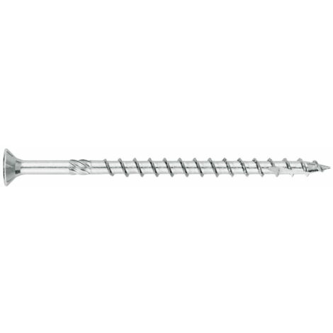 Hochleistungs-Holzschraube - Pz-Spur - Verzinkt 4,5 x 80 - Packung mit 100