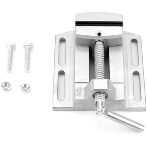 Hochleistungs-Industrie-Frässchraubstock aus Gusseisen, 2,5 Zoll, für Bohrmaschinen, Silber, 809 g