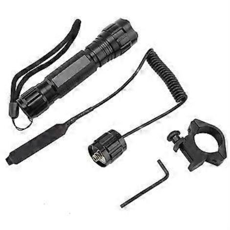 Hochleistungs-LED-Taschenlampe, tragbar, für Outdoor-Aktivitäten wie Jagen und Camping, weiß