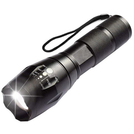 Hochleistungs-LED-Taschenlampen-Set mit wiederaufladbaren 18650-Batterien, taktische Taschenlampe mit USB-Ladegerät