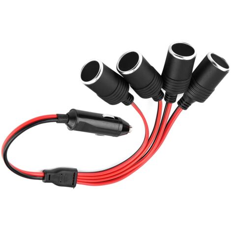 Hochleistungs-USB-Autoladegerät mit 4 Anschlüssen – Kfz-Adapter mit Mehrfachsteckdose