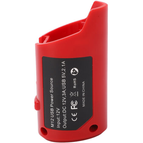 Hochleistungs-USB-Ladegerät M12, 2 Ausgänge für 12-V-Werkzeuge – sicher und schnell