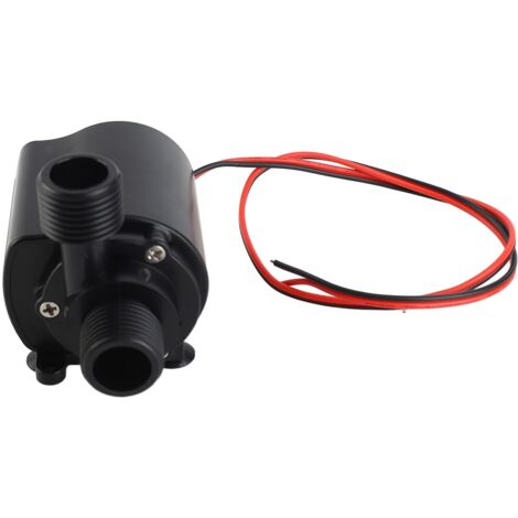 Hochleistungsfähige 12-V-Gleichstrom-Tauchpumpe (800 l/h) aus PP, schwarz, Schutzart IP68, für kleine Teiche und Hydrokulturen