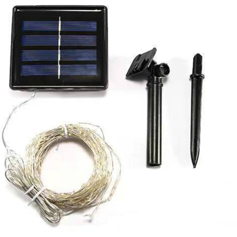 Hochleistungsfähige Solar-LED-Lichterkette, robuster Kupferdraht, 5
