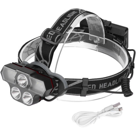 Hochleistungsfähige T6-LED-Stirnlampe, USB-aufladbar, multifunktional für den Outdoor-Einsatz