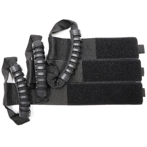 Hochleistungsfähige, tragbare Aufbewahrungsgurte – 4er-Pack – Nylon – S/M/L – Schwarz – für Seile, Kabel und Schläuche