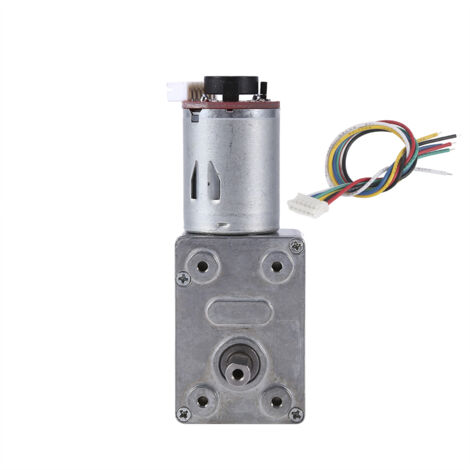 Hochleistungsfähiger 12-V-Gleichstrom-Getriebemotor mit Encoder und automatischer Bremse (100 U/min)