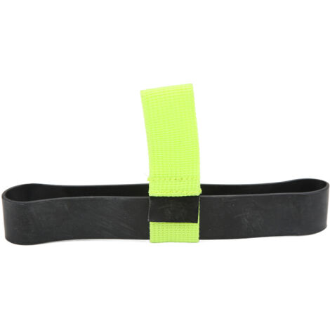 Hochleistungsfähiges Gummiband für 6-Liter-Tauchflaschen, verschleißfestes Befestigungsband für Schnorchel und Atemregler, fluoreszierend grüne Farbe.