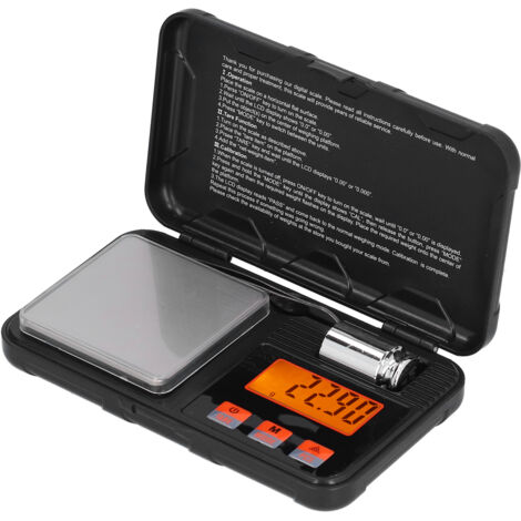Hochpräzise elektronische Taschenwaage für Küche, Schmuckherstellung und Backen mit LCD-Bildschirm