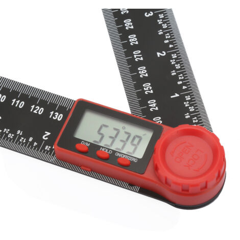 Hochpräziser digitaler 360°-Neigungsmesser aus Edelstahl (200 mm)