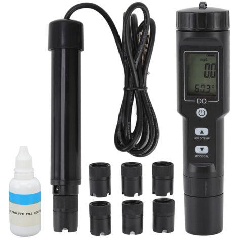 Hochpräziser digitaler Sauerstoffsensor für Aquarien – Abnehmbare Sonde für Teich, Labor und Qualitätskontrolle