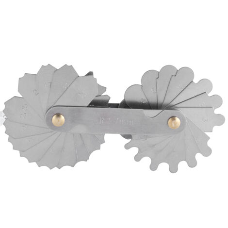 Hochpräziser Radiusmesser aus legiertem Stahl – 17 mm konkav-konvexer Bogen
