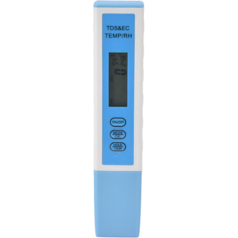 Hochpräzises 4-in-1-Wasserqualitätsmessgerät, IP67 wasserdicht, für Schwimmbäder und Aquarien, misst EC/TDS/Temperatur
