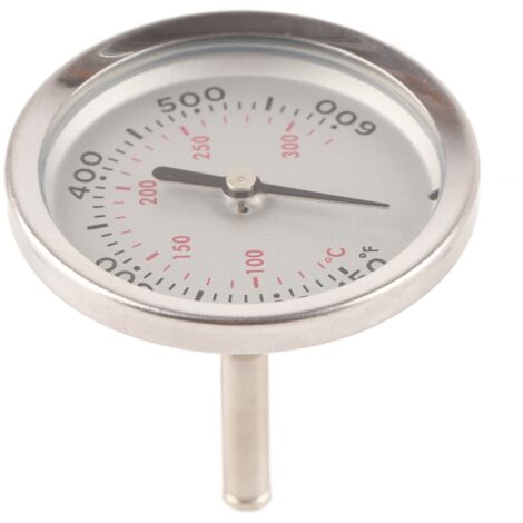 Hochpräzises Bimetall-Kochthermometer aus Edelstahl (100–475 °F) für Grillzwecke