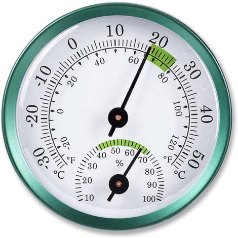 Hochpräzises Hygrometer, Thermometer, Wetterstation, Mini-Temperatur- und Luftfeuchtigkeitsmesser, Monitor-Zifferblatt, Raum-Innentemperatur-Feuchtigkeitsmesser für den Innen- und Außenbereich