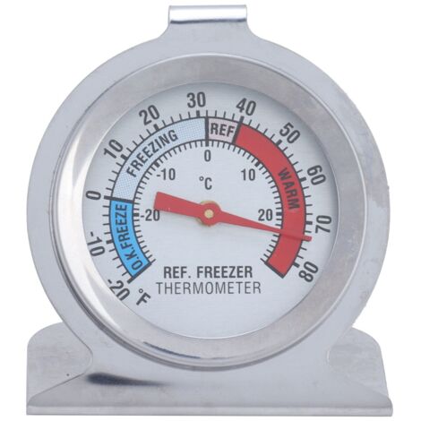 Hochpräzises Kühlschrankthermometer aus Edelstahl für private und professionelle Küchen