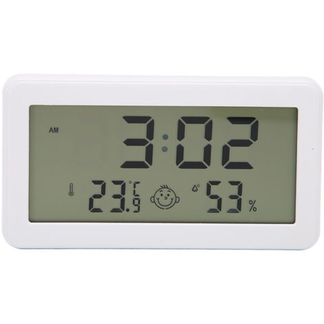 Hochpräzises LCD-Thermometer-Hygrometer mit klappbarem Ständer für den Innenbereich, Büro und Zuhause