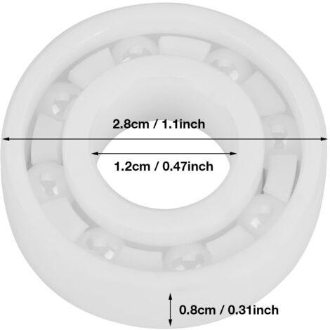 Hochpräzisions-Keramikkugellager aus ZrO2 12x28x8mm 6001