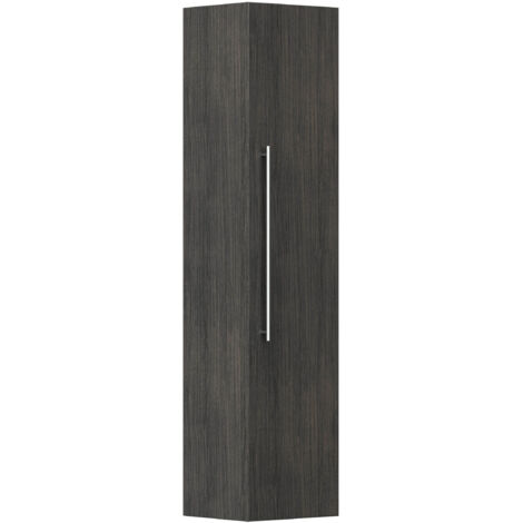 Hochschrank 150 cm anthrazit gemasert
