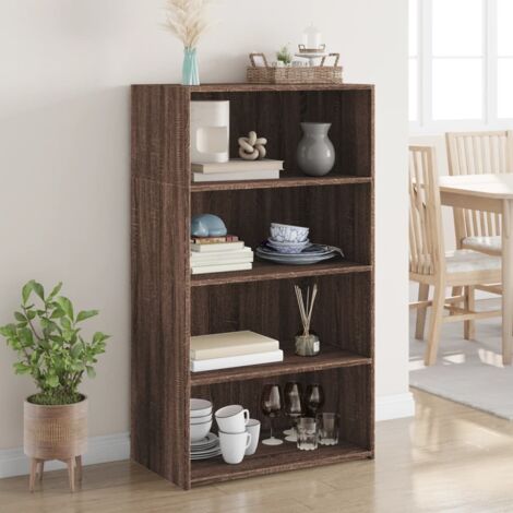 Hochschrank Eiche Braun 70x41x124 cm Holzwerkstoff
