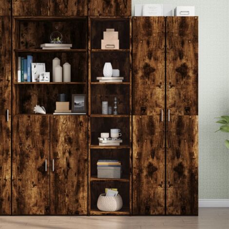 Hochschrank Raucheiche 40x41x185 cm aus Holzwerkstoff