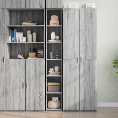 Hochschrank sonoma grau 30x41x185 cm aus Ingenieuholz
