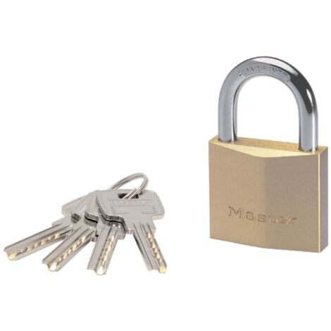 Hochsicheres Vorhängeschloss aus massivem Messing, 50 mm Master Lock