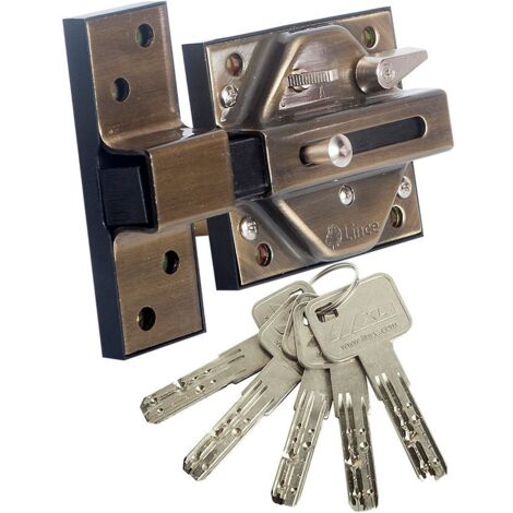 Hochsicherheits-Riegel LINCE 7930R Englisches Bronze-Finish 97930RBI
