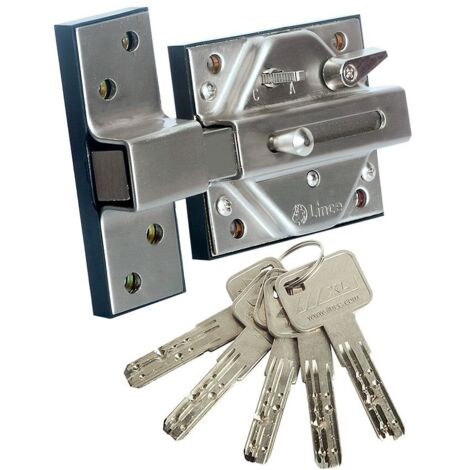 Hochsicherheits-Riegel LINCE 7930R, mattes Chrom-Finish, 97930RCM