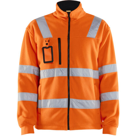 Hochsichtbare Fleece-Arbeitsjacke 4853 - Neonorange S