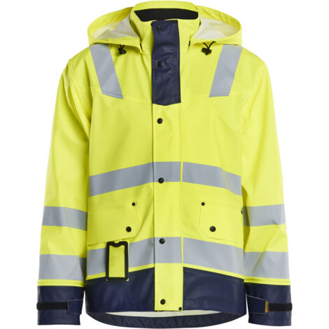 Hochsichtbare Regenjacke Niveau 2 4302 - Neon Gelb / Marine XXL