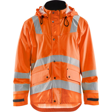 Hochsichtbare Regenjacke Stufe 3 4327 - Neonorange L
