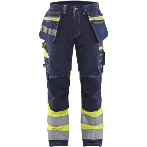 Hochsichtbarer Stretch-Arbeitshose 1794 - Marine/Neongelb XL - FR(50) - SE(C56) - Lange