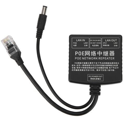 Hochspannungs-24-60V-PoE-Netzwerk-Repeater für HD-Überwachungskameras